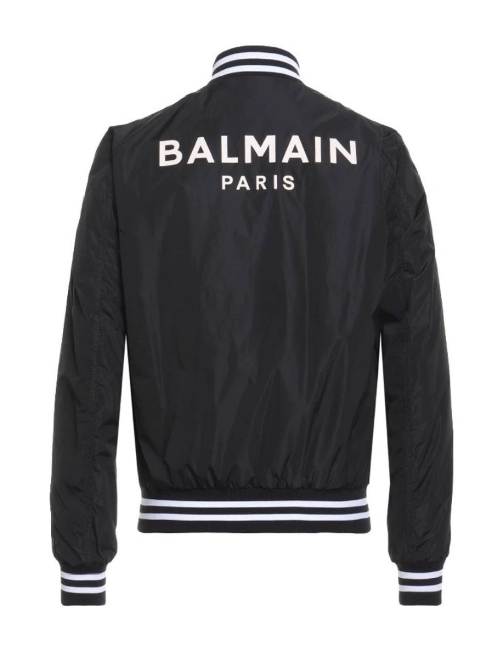 Balmain Black Bomber Jacket with Tag